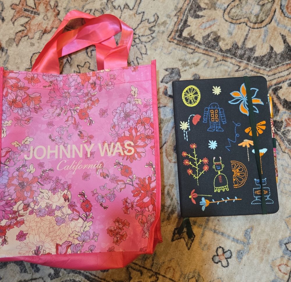 Johnny Was Journal & Reusable Tote Bag